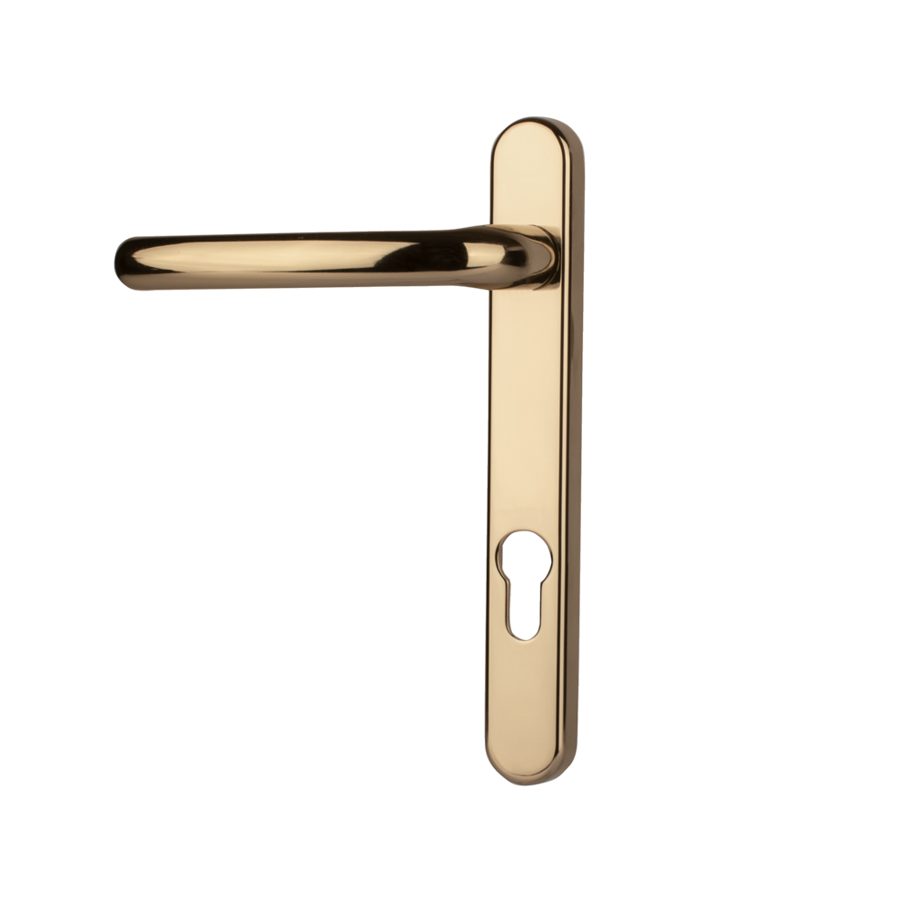 Timber Series Windsor Door Handle 92mm Centre Sprung - Hardex Gold - (Sold in Pairs)